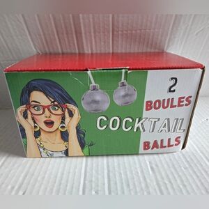 Two Cocktail Balls Of 400 Ml With Two Reusable Straws